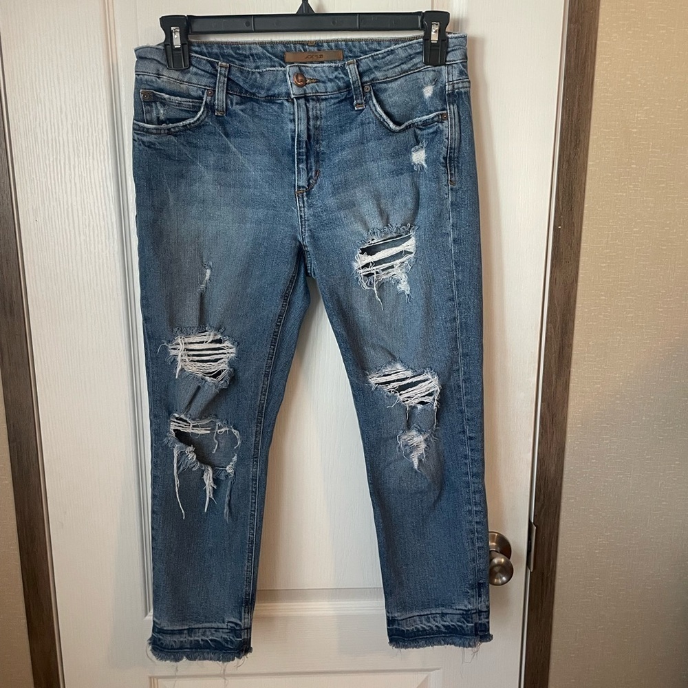 Joes Jeans The Billie Crop Boyfriend Slim Crop Size 28